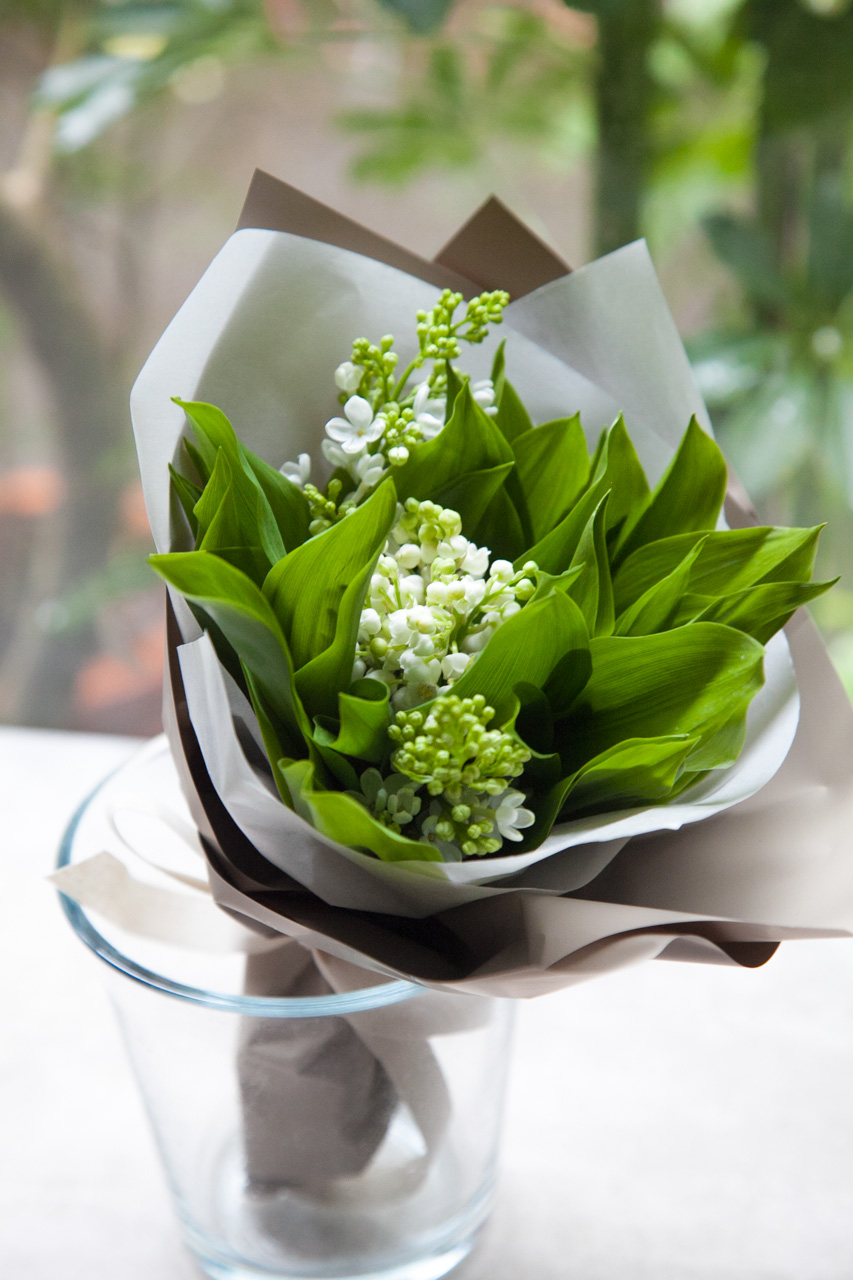 すずらんの生花の花束 すずらんの生花の花束